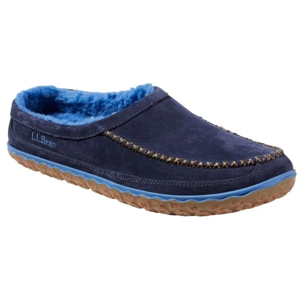 L.L. Bean Blue Suede Slippers